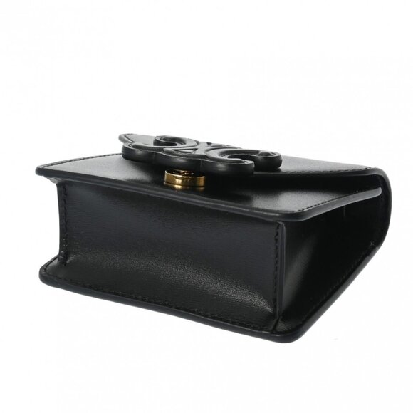 CELINE Mini Chain Bag Triomphe Black/Noir shoulder bag 800000128679000 - Picture 5 of 10